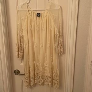 Lace summer dress (looks great with boots!)